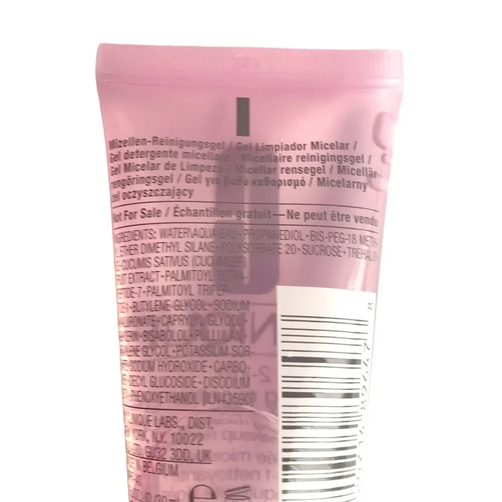 Clinique 2 in 1 Cleansing Micellar Gel Light Makeup Remover 1oz Travel Size NWOT